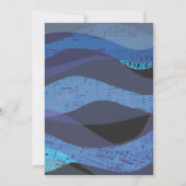 Jerusalem Musical Sky Bar Bat Mitzvah Einladung (Rückseite)