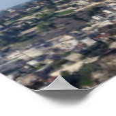 Jerusalem Panorama aus dem Berg der Oliven Poster (Ecke)