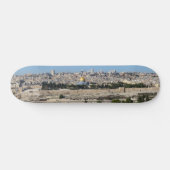 Jerusalem Panorama aus dem Berg der Oliven Skateboard (Horizontal)