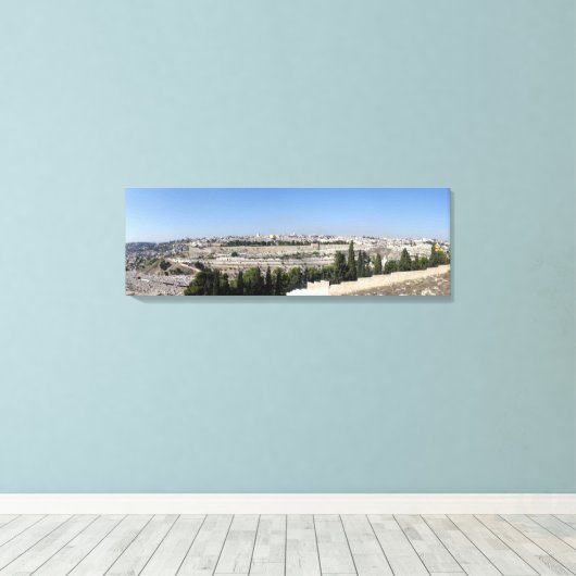 Jerusalem Panorama Leinwanddruck (Insitu (Holzboden))