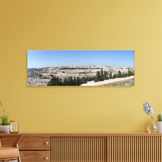 Jerusalem Panorama Leinwanddruck (Insitu (Wohnzimmer))