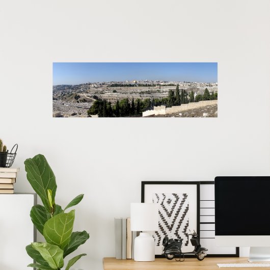 Jerusalem Panorama Poster (Heimbüro)