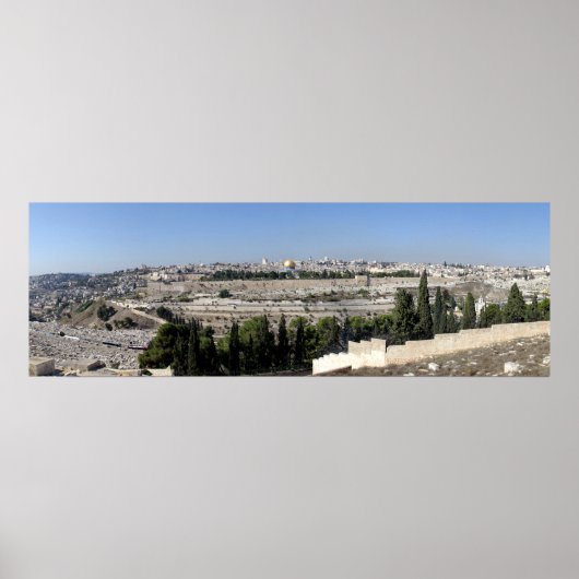 Jerusalem Panorama Poster (Vorne)