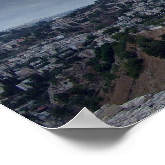 Jerusalem Panorama Tempestade Poster (Ecke)