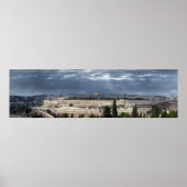 Jerusalem Panorama Tempestade Poster (Vorne)