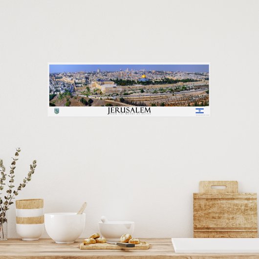 Jerusalem Panoramaposter Poster (Küche)