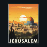 Jerusalem - Poster - Poster Postkarte<br><div class="desc">Reiseplakat: Jerusalem,  Palästina,  free palestine,  Gaza,  Israel,  Palästina,  Palästina,  Palästina,  Palästina,  Palästina,  Palästina,  Frieden,  Middle east,  Unterstützung Palästinas,  Palästina Solidarity,  Arabic,  Palästina Flag,  Besatzung,  Palästina Map, </div>