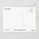JERUSALEM POSTKARTE (Rückseite)