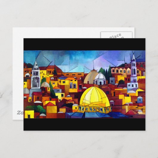Jerusalem Postkarte (Vorne/Hinten)