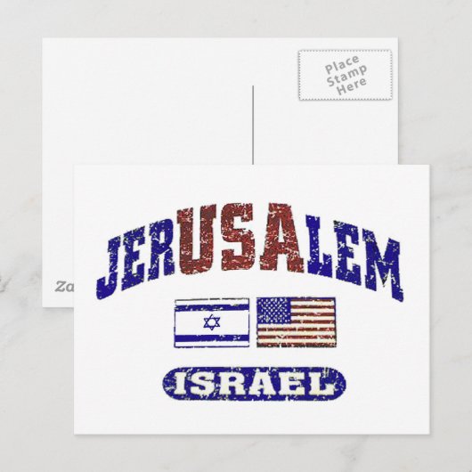 JerUSAlem Postkarte (Vorne/Hinten)