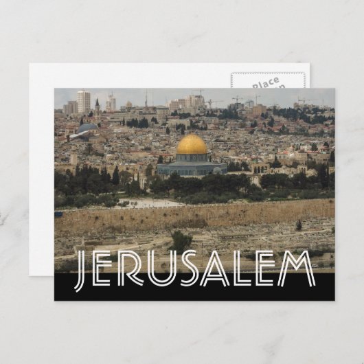 Jerusalem Postkarte (Vorne/Hinten)