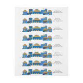 Jerusalem-Rücksendeadressen-Aufkleber (Bogen)