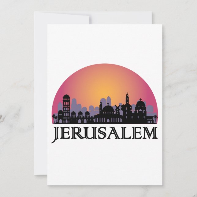 Jerusalem Skyline - Israel Travel (Vorderseite)
