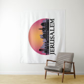 Jerusalem Skyline - Israel Travel Wandteppich (Beispiel)