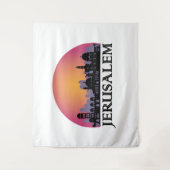 Jerusalem Skyline - Israel Travel Wandteppich (Vorderseite)