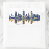 Jerusalem Skyline Rechteckiger Aufkleber (Tasche)