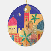 Jerusalem-Stadt-bunte Kunst Keramikornament (Links)