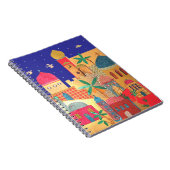 Jerusalem-Stadt-bunte Kunst Notizblock (Rechte Seite)