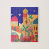 Jerusalem-Stadt-bunte Kunst Puzzle (Vertikal)