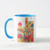 Jerusalem-Stadt-bunte Kunst Tasse (Links)