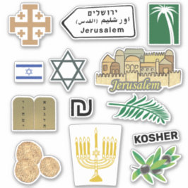 Jerusalem Sticker Pack Reisejournal Starter Kit