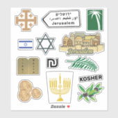 Jerusalem Sticker Pack Reisejournal Starter Kit (Blatt)
