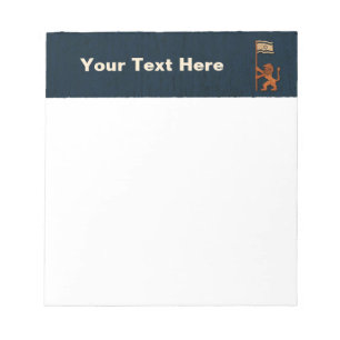 Jerusalem-Tag Löwe mit Flagge Notizblock