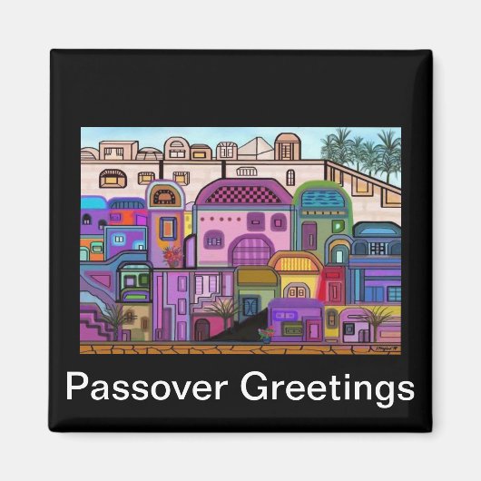 Jerusalem Tapestry Passover Magnet (Vorne)