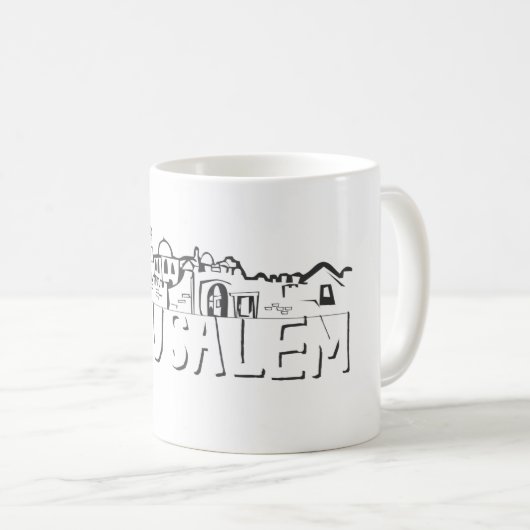 Jerusalem-Tasse Kaffeetasse (VorderseiteRechts)