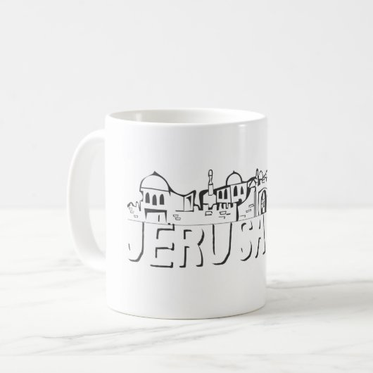 Jerusalem-Tasse Kaffeetasse (Vorderseite Links)