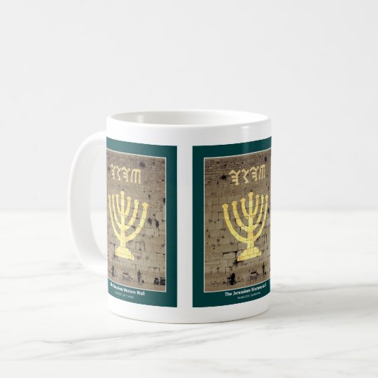 Jerusalem Tasse "Western Wall" (Vorderseite Links)