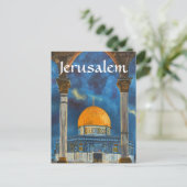 Jerusalem Tempel Berg Israel Postkarte (Stehend Vorderseite)