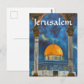 Jerusalem Tempel Berg Israel Postkarte (Vorne/Hinten)