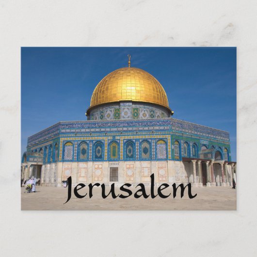 Jerusalem Tempel Berg Israel Postkarte (Vorderseite)