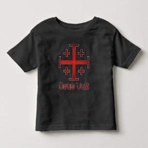 Jerusalem Tempelritter Kreuzfahrer Kreuz Christent Kleinkind T-shirt
