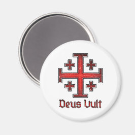 Jerusalem Tempelritter Kreuzfahrer Kreuz Christlic Magnet