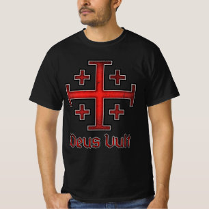Jerusalem Tempelritter Kreuzfahrer Kreuz Christlic T-Shirt