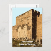 Jerusalem - Tor der Barmherzigkeit Postkarte (Vorne/Hinten)