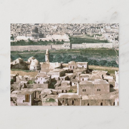 Jerusalem um 1900 postkarte (Vorderseite)