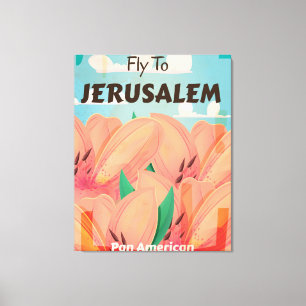 Jerusalem Vintage Travel Poster Leinwanddruck