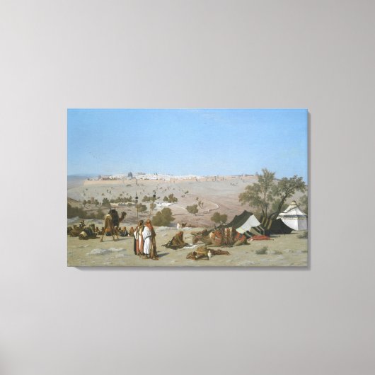 Jerusalem vom Berg der Oliven | 1880 Leinwanddruck (Vorderseite)