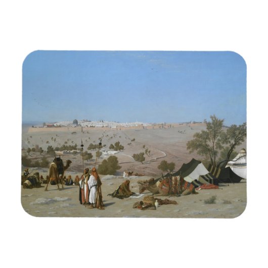 Jerusalem vom Berg der Oliven | 1880 Magnet (Horizontal)