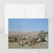 Jerusalem vom Berg der Oliven | 1880 Postkarte (Vorne/Hinten)