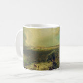 Jerusalem vom Berg der Oliven Kaffeetasse (Vorderseite Links)