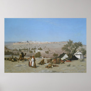 Jerusalem vom Ölberg   1880 Poster