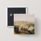 Jerusalem vom Ölberg, am 8. April 1839 Button (Vorne & Hinten)