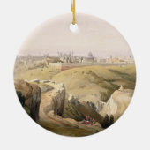 Jerusalem vom Ölberg, am 8. April 1839 Keramik Ornament (Hinten)