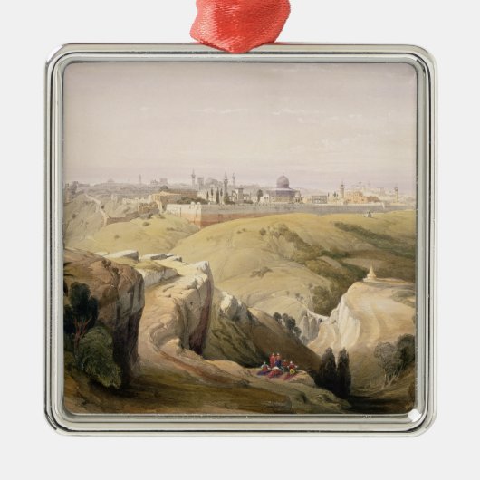 Jerusalem vom Ölberg, am 8. April 1839 Ornament Aus Metall (Vorne)