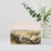 Jerusalem vom Ölberg, am 8. April 1839 Postkarte (Stehend Vorderseite)