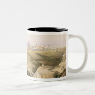Jerusalem vom Ölberg, am 8. April 1839 Zweifarbige Tasse